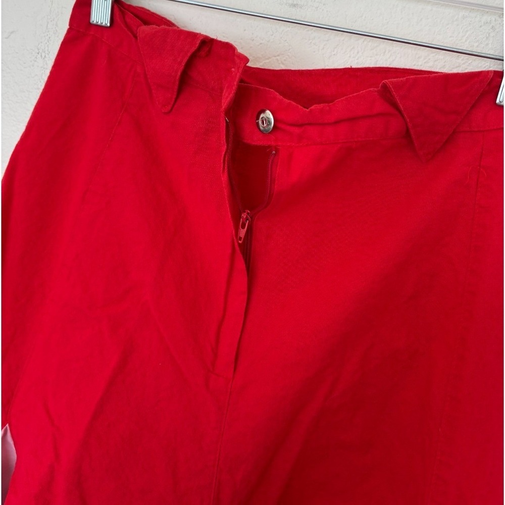 Circle T Skirt 13/14 Red Handkerchief Kitsch Rockabilly Folk Chili Peppers Dance - Picture 7 of 16